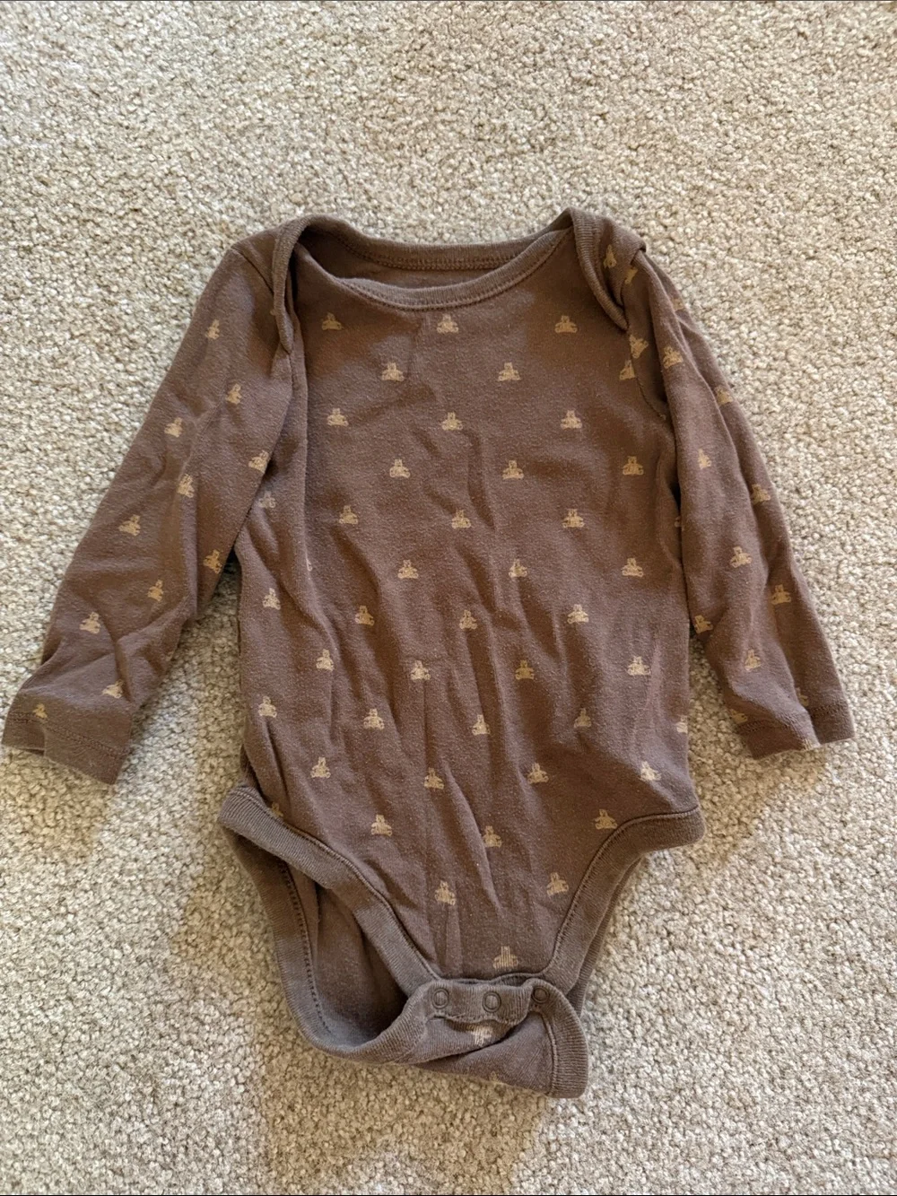 GAP organic onesie with long sleeves